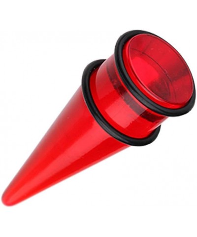 Basic Shorty UV Acrylic Ear Stretching Taper 2 GA (6.5mm), Red $9.68 Body Jewelry