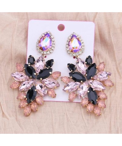 2022 Crystal Statement Earrings Tassel Big Drop Earrings for Women Fashion Rhinestones Jewelry Accessories Women Wholesale E1...