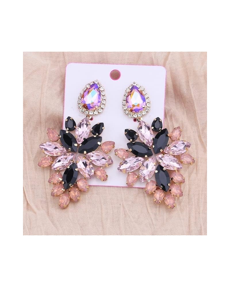 2022 Crystal Statement Earrings Tassel Big Drop Earrings for Women Fashion Rhinestones Jewelry Accessories Women Wholesale E1...