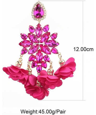 2022 Crystal Statement Earrings Tassel Big Drop Earrings for Women Fashion Rhinestones Jewelry Accessories Women Wholesale E1...