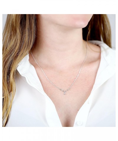 Silver Crystal Zodiac Necklace Constellation Jewelry Birthday Gift Sorority Sister Gift Aries $14.54 Necklaces