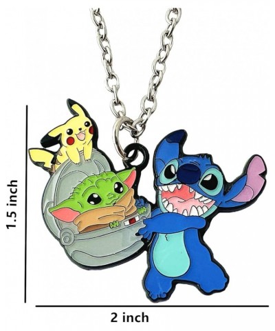 Stitch Necklace Anime Cosplay Jewelry Necklace Gifts for Men Woman 7 $9.44 Necklaces