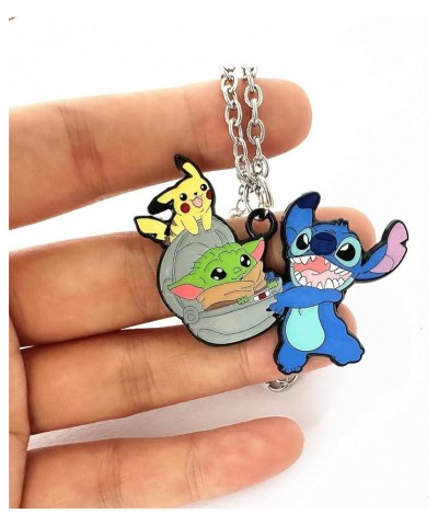 Stitch Necklace Anime Cosplay Jewelry Necklace Gifts for Men Woman 7 $9.44 Necklaces