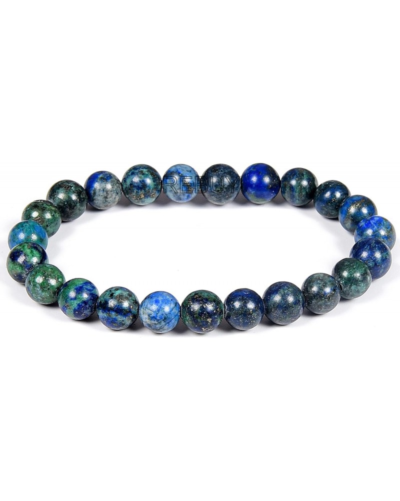 Azurite Bracelet Crystal Healing Gemstone Bracelet Stone Bracelet Jewelry for Men & Women, Color Blue, Bead Size 8 mm $8.06 B...