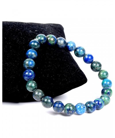 Azurite Bracelet Crystal Healing Gemstone Bracelet Stone Bracelet Jewelry for Men & Women, Color Blue, Bead Size 8 mm $8.06 B...