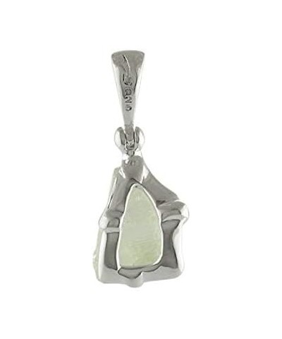 Rough Gemstone Sterling Silver Pendants - Medium Hiddenite $39.48 Necklaces