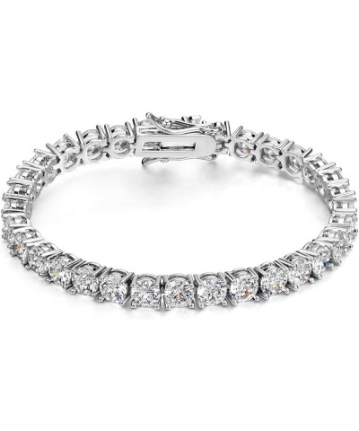 Tennis Bracelet Iced Out Diamond Bracelet Prong-Setting 5A Cubic Zirconia Bracelet for Men Women 3mm 4mm 5mm 6mm, 6.5/7/8/9 I...