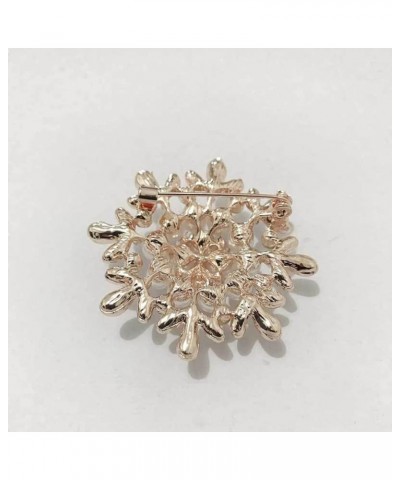 Flower Brooch Pin for Women Teen Girls Rhinestone Pearl Sunflower Brooch Premium Snowflake Sunflower Brooch Clothing Hat Bag ...