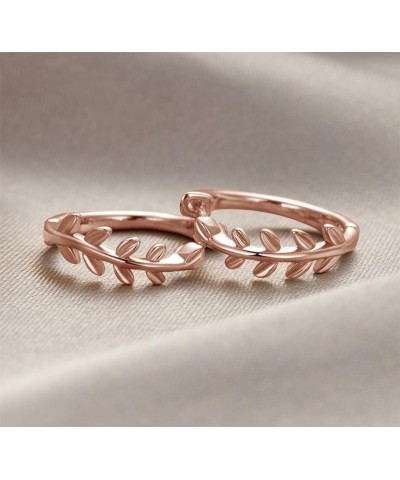 Sterling Silver Earrings 14K Gold Plated hypoallergenic huggie Earrings, small Hoop Earrings for Women girl rose gold $8.84 E...