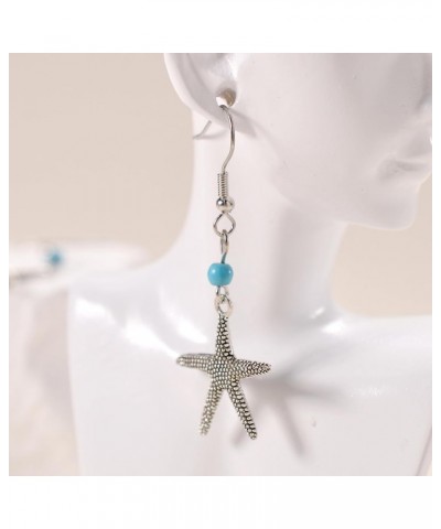 Turquoise Boho Dangle Earrings for Women Gyspy Earrings star-green $6.59 Earrings