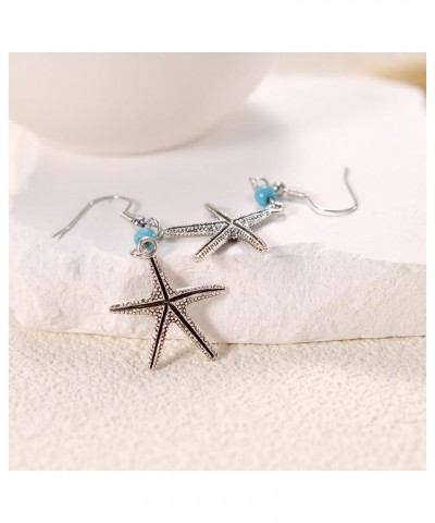 Turquoise Boho Dangle Earrings for Women Gyspy Earrings star-green $6.59 Earrings