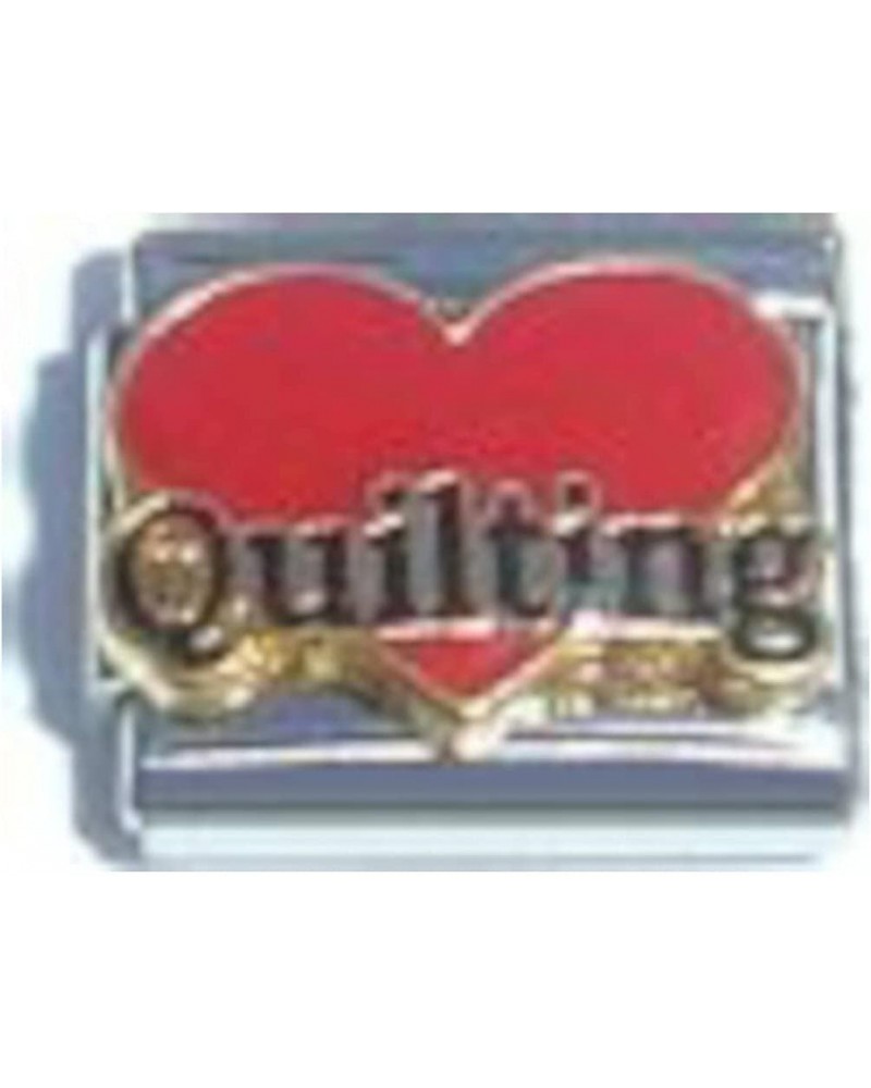 Quilting Heart Italian Charm $7.36 Bracelets