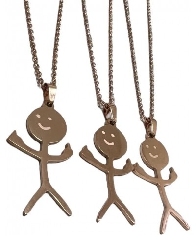 Pendantify Funny Middle Finger Doodle Necklace | Flip Off Doodle Necklace | Cool Smiley Stickman Matchstick Doodle Necklace M...