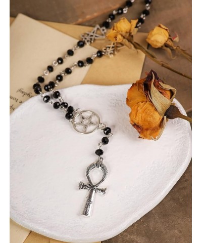 Goth Gothic Cross Necklace, Cross Pendant, Goth Jewelry, Halloween Christmas New Year Jewelry Gift For Women, Men 3 $10.79 Ne...