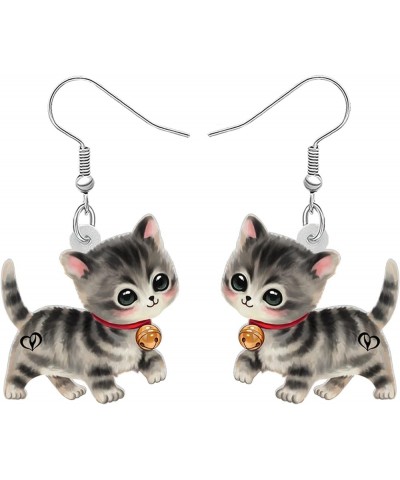 Acrylic Cute Kitten Cat Earrings Dangle Drop Anime Pets Animals Jewelry for Women Girls Kids Cat Lovers Charms Gifts Party Fa...