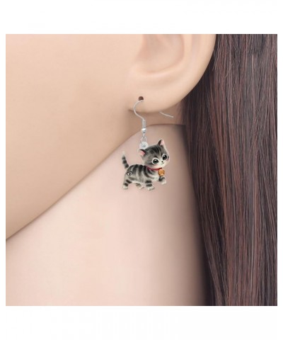 Acrylic Cute Kitten Cat Earrings Dangle Drop Anime Pets Animals Jewelry for Women Girls Kids Cat Lovers Charms Gifts Party Fa...