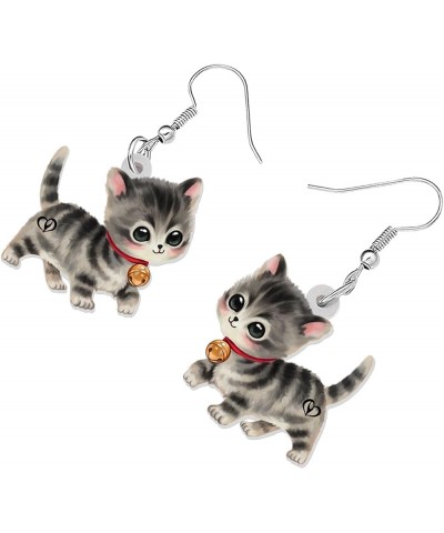 Acrylic Cute Kitten Cat Earrings Dangle Drop Anime Pets Animals Jewelry for Women Girls Kids Cat Lovers Charms Gifts Party Fa...