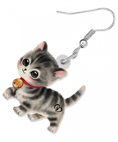 Acrylic Cute Kitten Cat Earrings Dangle Drop Anime Pets Animals Jewelry for Women Girls Kids Cat Lovers Charms Gifts Party Fa...