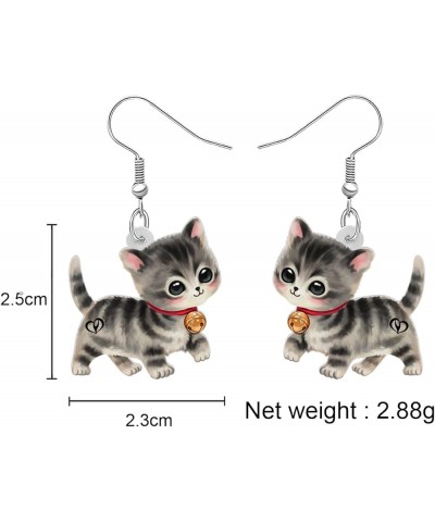 Acrylic Cute Kitten Cat Earrings Dangle Drop Anime Pets Animals Jewelry for Women Girls Kids Cat Lovers Charms Gifts Party Fa...