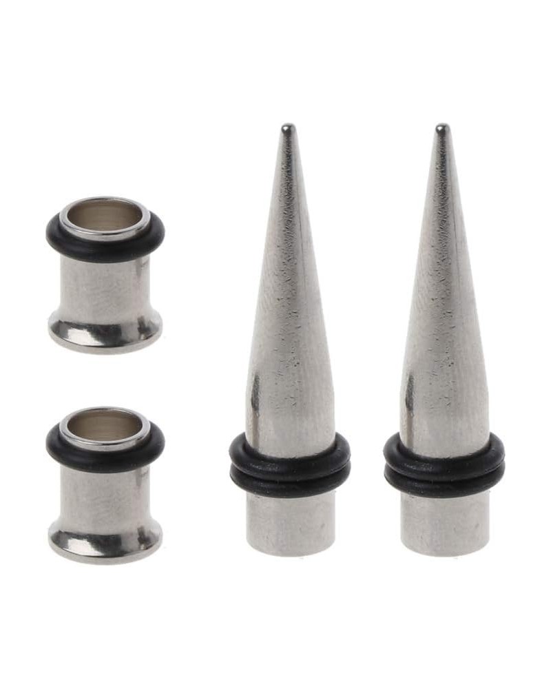 Gauge 7mm Pair of Stainless Steel Tapers and Tunnels Ear Studs Stretching Kit with O-Ring Body Jewelry for Male Female $5.49 ...