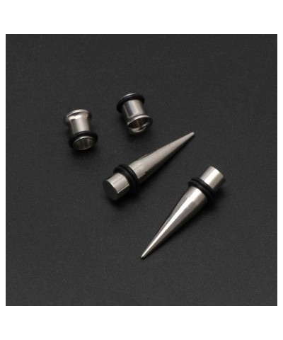 Gauge 7mm Pair of Stainless Steel Tapers and Tunnels Ear Studs Stretching Kit with O-Ring Body Jewelry for Male Female $5.49 ...