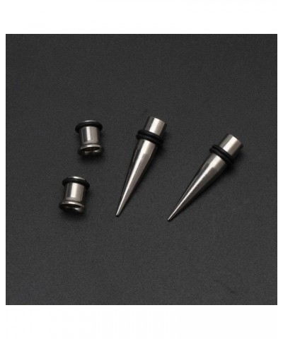 Gauge 7mm Pair of Stainless Steel Tapers and Tunnels Ear Studs Stretching Kit with O-Ring Body Jewelry for Male Female $5.49 ...