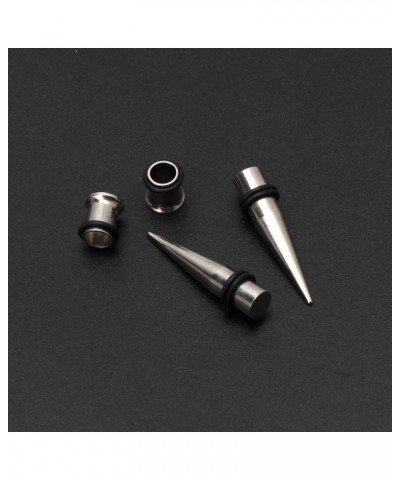 Gauge 7mm Pair of Stainless Steel Tapers and Tunnels Ear Studs Stretching Kit with O-Ring Body Jewelry for Male Female $5.49 ...