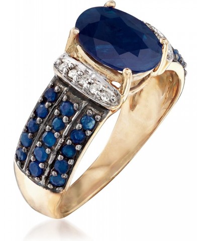 2.60 ct. t.w. Sapphire Ring With Diamond Accents in 14kt Yellow Gold $532.00 Rings