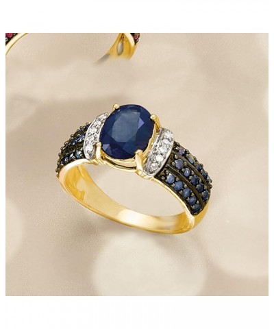 2.60 ct. t.w. Sapphire Ring With Diamond Accents in 14kt Yellow Gold $532.00 Rings