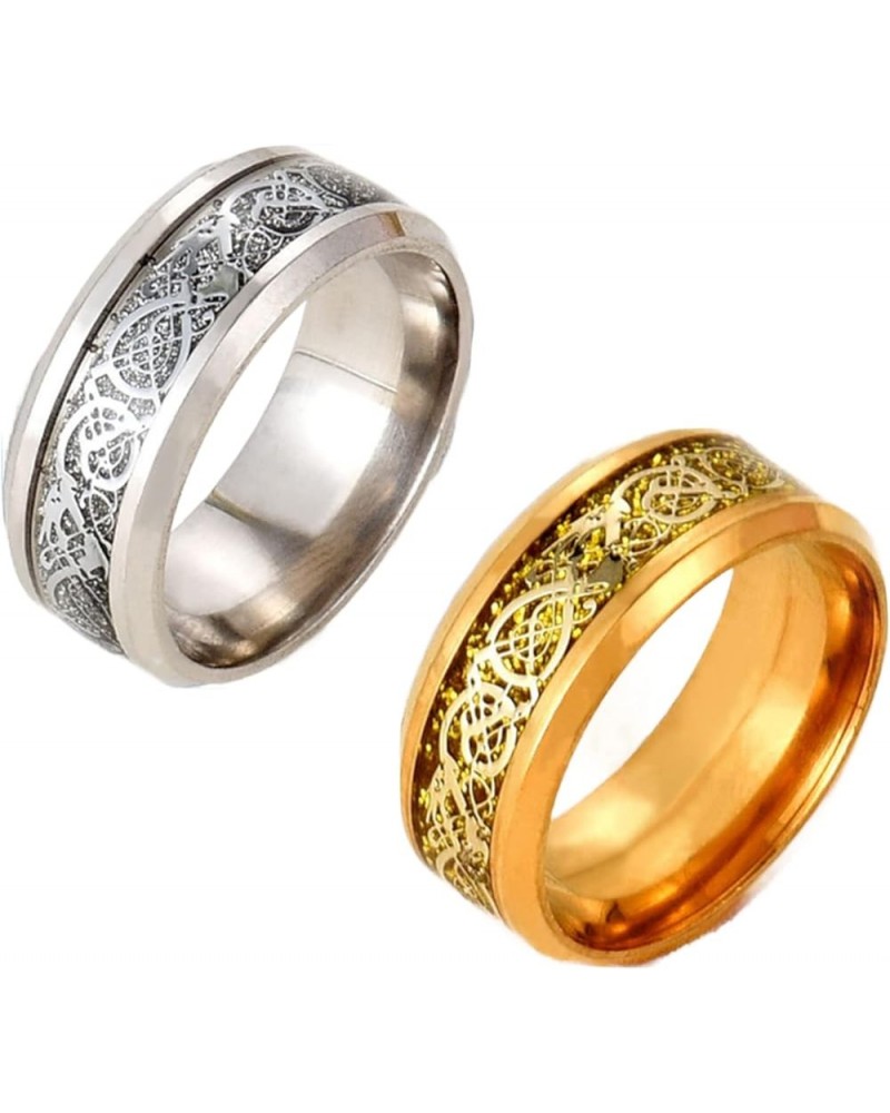 Stainless Steel Decorative Rings for Men and Women 10 Ring-01 $6.14 Others