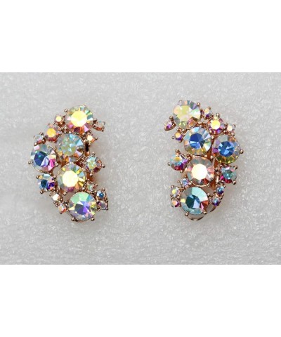 Gorgeous Clip Ons Floral Earrings MultiColored $10.03 Earrings