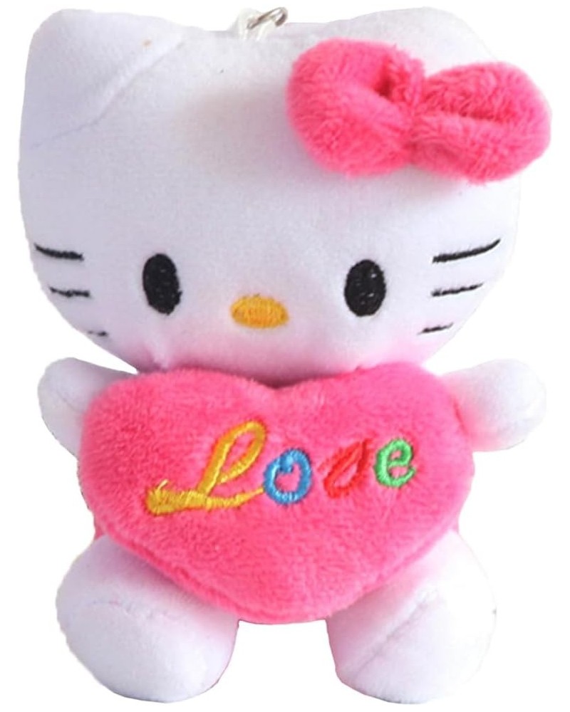 Cute Cat Plush Pendant Accessories,Gifts for Friends and Family on Easter Valentine's Day Pink $8.09 Necklaces