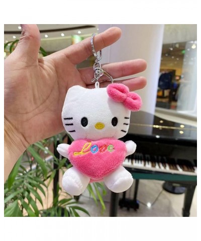 Cute Cat Plush Pendant Accessories,Gifts for Friends and Family on Easter Valentine's Day Pink $8.09 Necklaces