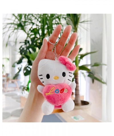 Cute Cat Plush Pendant Accessories,Gifts for Friends and Family on Easter Valentine's Day Pink $8.09 Necklaces