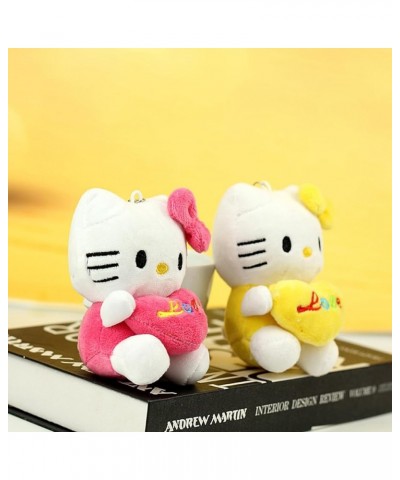 Cute Cat Plush Pendant Accessories,Gifts for Friends and Family on Easter Valentine's Day Pink $8.09 Necklaces