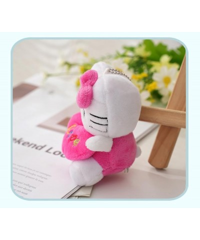 Cute Cat Plush Pendant Accessories,Gifts for Friends and Family on Easter Valentine's Day Pink $8.09 Necklaces