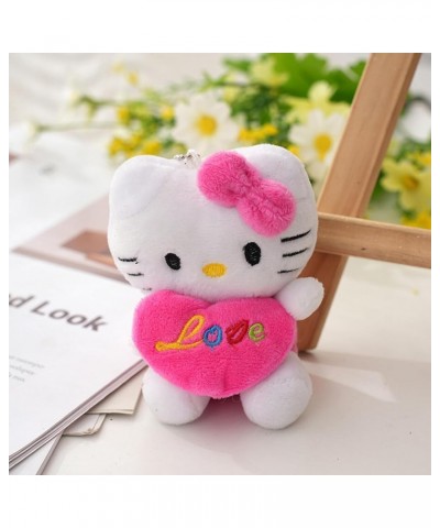 Cute Cat Plush Pendant Accessories,Gifts for Friends and Family on Easter Valentine's Day Pink $8.09 Necklaces