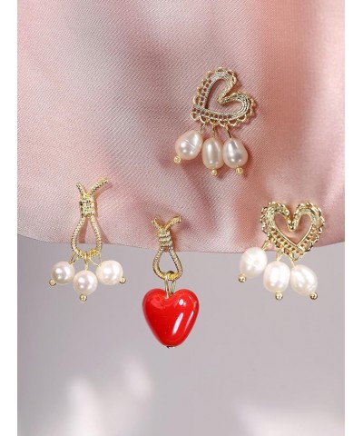 Gold Plated Butterfly Heart Earrings for Women, Teen Girl Gift Accessories Trendy Stuffs 3 B11 $7.53 Earrings