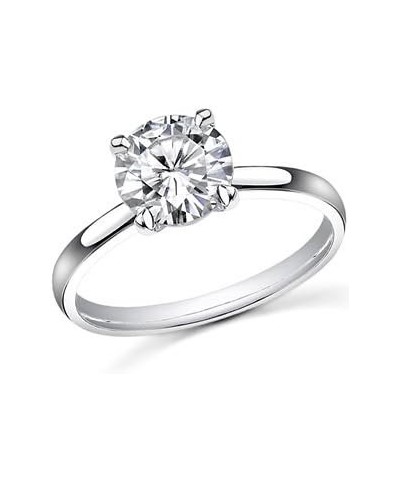 14K White Gold 1-5 Carat Lab Grown Solitaire Round 4 Prong Cut IGI Certified Diamond Engagement Ring (F-G Color VS1-VS2) $206...