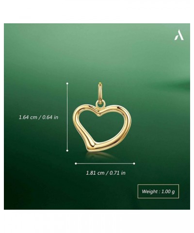 Allure Women 9k Gold Pendant Heart Shaped Pendant $33.79 Pendants