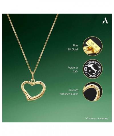 Allure Women 9k Gold Pendant Heart Shaped Pendant $33.79 Pendants