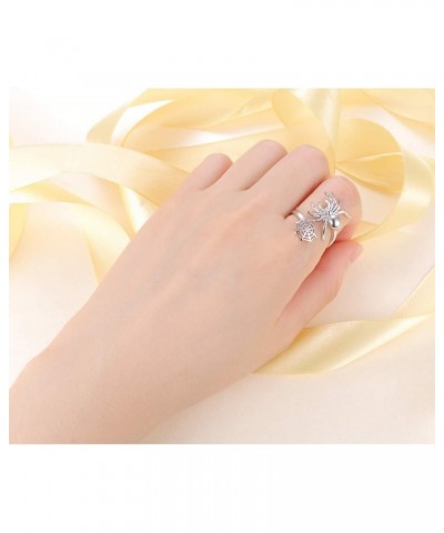 S925 Sterling Silver Spider Ring for Women Witch Rings Jewelry Gift $13.25 Rings