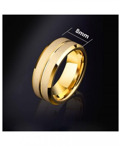 Couple Rings Matching Ring 1.5ct CZ Gold Plated Women Wedding Ring Sets for Him and Her Ring Sets Gold women size9 & men size...