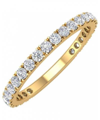 1/2 to 1 Carat Diamond 3/4 Eternity Wedding Band Ring in 14K Yellow Gold (I1-I2 Clarity) 0.5 carats $170.15 Rings