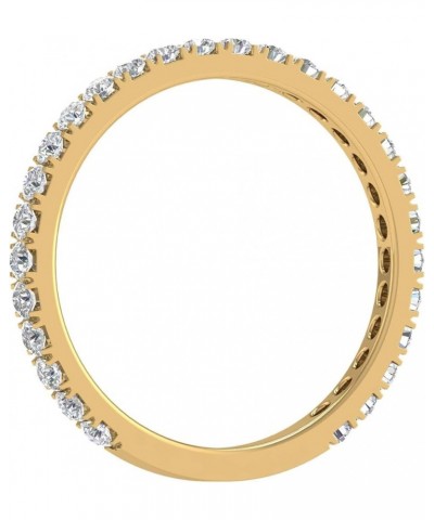 1/2 to 1 Carat Diamond 3/4 Eternity Wedding Band Ring in 14K Yellow Gold (I1-I2 Clarity) 0.5 carats $170.15 Rings