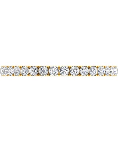 1/2 to 1 Carat Diamond 3/4 Eternity Wedding Band Ring in 14K Yellow Gold (I1-I2 Clarity) 0.5 carats $170.15 Rings