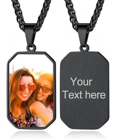 Picture Necklace Personalized Custom Dog Tag/Disc/Heart Pendant Picture Jewelry Engraved Memory Chain with Photo Name Customi...