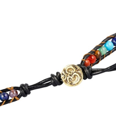 Wrap Bracelets Beads Bohemian Woven Leather Friendship Bracelet Healing Crystal Stone Jewelry mix stone $10.25 Bracelets