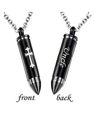 Celtic Cross Bullet Urn Necklaces for Ashes Cremation Jewelry Keepsake Memorial Pendant Uncle $10.43 Necklaces