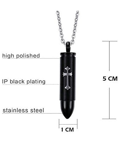 Celtic Cross Bullet Urn Necklaces for Ashes Cremation Jewelry Keepsake Memorial Pendant Uncle $10.43 Necklaces